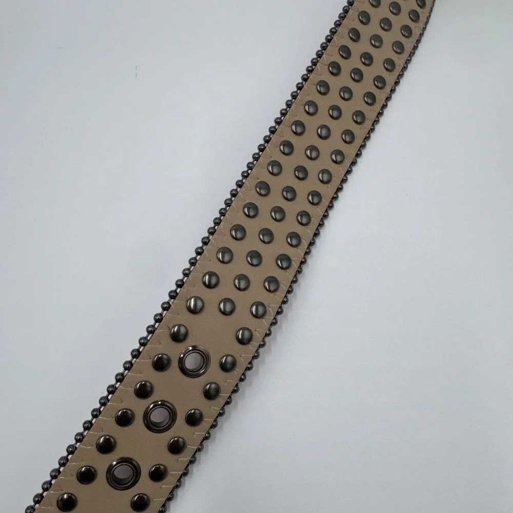 DNA Belt - Alligator Skin Black with Red Stone Great Condition